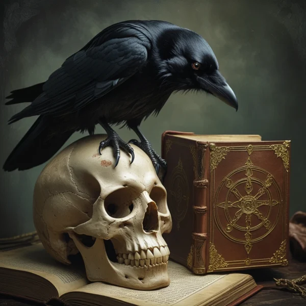 نمادشناسی کلاغ و اسکلت