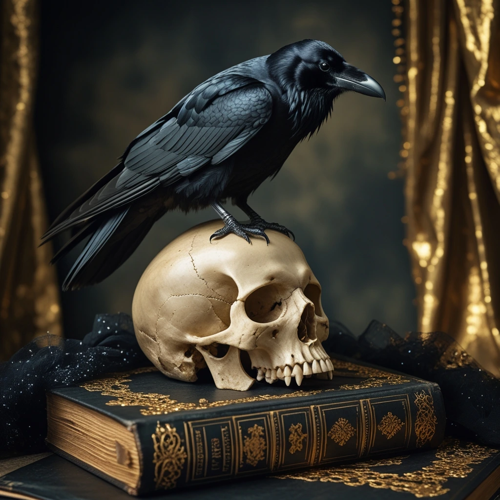 نمادشناسی کلاغ و اسکلت