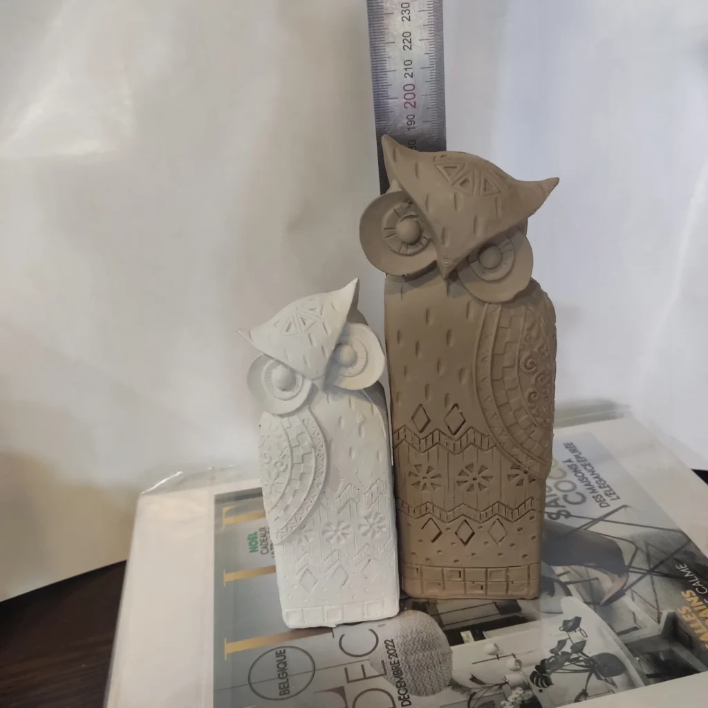 مجسمه جغد جفتی پلی استری